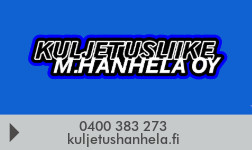 Kuljetusliike M. Hanhela Oy logo
